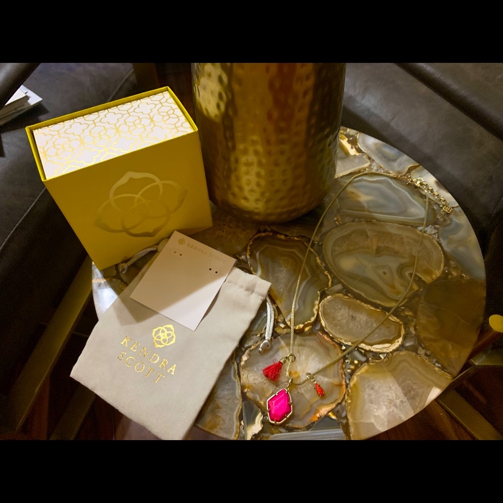 Kendra Scott necklace with 3 charms